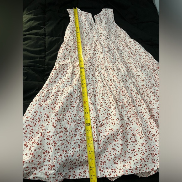 Banana Republic red and white floral midi dress XL - Picture 6 of 8